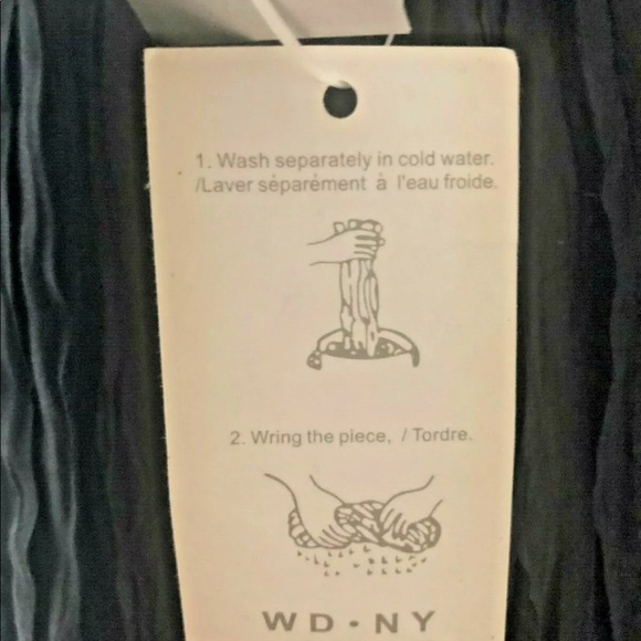 WD-NY 100% SILK SHEER DRESS ... SZ 8 BRAND NWT - Picture 4 of 8